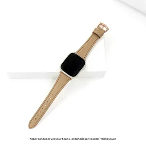 Gedetailleerd overzicht van de elegante echt lederen horlogeband voor een stijlvolle look.