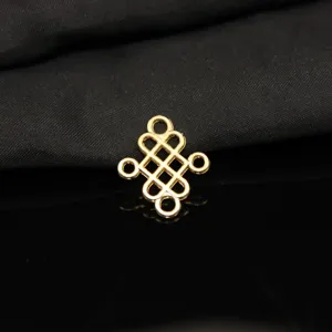 Chinese knot alloy metal jewelry finding DIY accessory for hair stick craft 1pc detail view