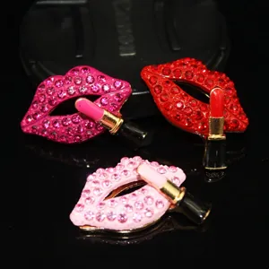 Glänzende Lippen Lippenstift DIY Anhänger Zubehör für Handyhüllen und Schuhe Dekoration.