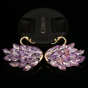 Ciondoli cigno in cristallo strass accessori per gioielli fai da te cover telefono
