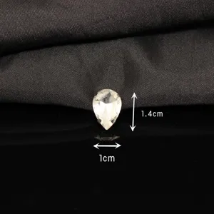 Teardrop claw rhinestone glass gemstone DIY phone case garment accessories 1.4x1cm
