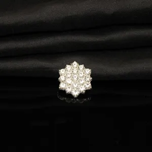 Dettaglio bottone fai-da-te in cristallo cristallo strass fiocco di neve per accessori.