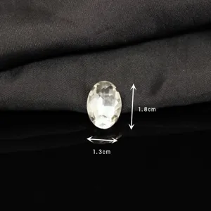 Oval rhinestone claw drill detail, crystal glass gem for DIY phone case and clothing decoration.