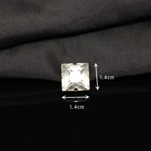 Square glass claw rhinestone crystal gemstone DIY phone case clothing accessories 1.4cm