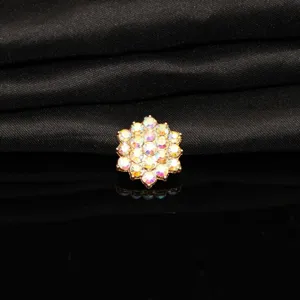Accessorio capelli fiocco di neve in strass, cristallo scintillante per creazione gioielli fai te.