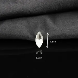 Marquise glass rhinestone with claw setting 1.5x0.7cm DIY phone case clothing accessory