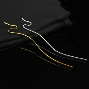 Vintage Metal Snake Hair Stick Electroplated Iron Ancient Style Hair Accessories DIY Craft Hairpin For Women