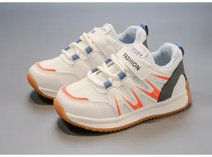 Breathable mesh kids sneakers with lightweight soft soles for boys and girls.