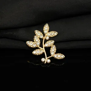 Squisito dettaglio di rami in lega dorata con strass, ideale per accessori per capelli DIY.