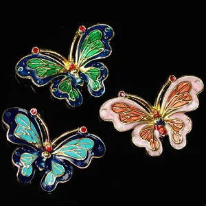 Butterfly Dripping Oil Enamel DIY Hairpin Accessories Ancient Style Hair Stick Decorative Material