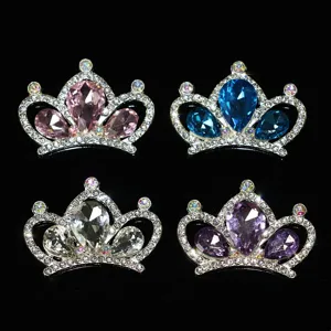 DIY Alloy Crown Hair Accessory Children Rhinestone Tiara Headpiece Craft Jewelry Making Findings Decor