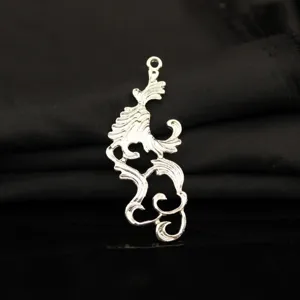 Antique alloy auspicious cloud hollow metal pendant detail for Hanfu hair accessory DIY crafts