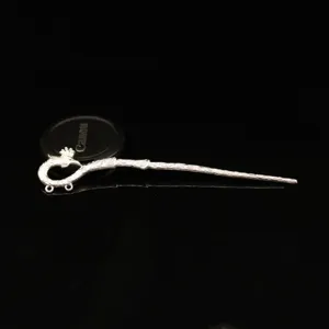 Silver ancient style hair stick hairpin phoenix design diy hair accessory jewelry item