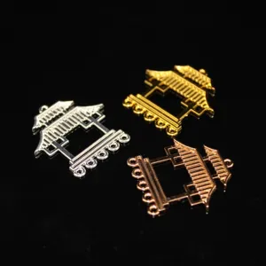 Detailansicht antiker chinesischer Palast Legierung DIY Charms mit verschiedenen schönen Farben.