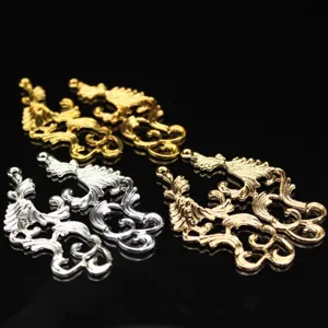 Alloy hollow antique cloud hair accessory jewelry finding DIY material craft detail shot.