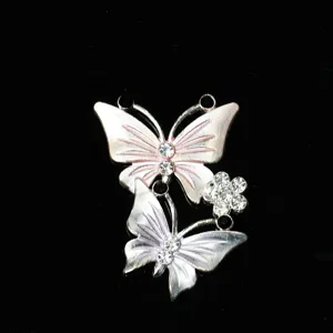 Exquisite rhinestone painted butterfly DIY accessory for phone case and shoes decoration.