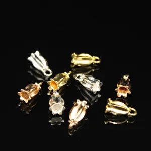 DIY metal lily of the valley flower charms for handmade hair accessories and jewelry making