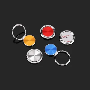CD pattern ultra-thin phone ring holder stand, 360 degree rotation metal mobile phone grip.
