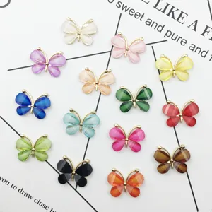 Alloy Crystal Butterfly DIY Accessories Cute Rhinestone Phone Case Decoration Hair Accessories Craft Jewelry Making Supplies