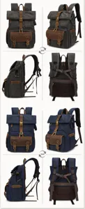 Vintage wasserdichter Segeltuch Rucksack Mehrwinkel Fotografie Kameratasche.