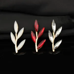 Alloy Rhinestone Branch DIY Hair Accessories Zinc Alloy Leaf Charms For Handcrafted Headwear Jewelry Making