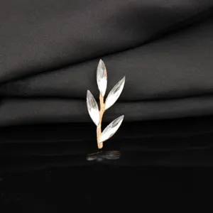 Gold rhinestone branch alloy component DIY handmade hair accessory clothing jewelry piece