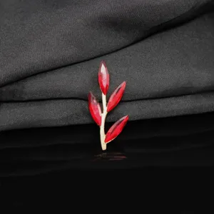Red rhinestone branch alloy jewelry accessory, perfect for DIY handmade hair wear decor.