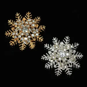Rhinestone snowflake alloy accessories DIY phone case and shoe decorative buttons.