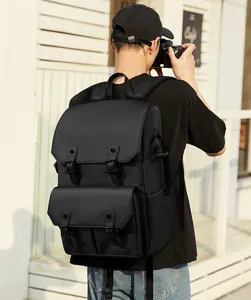 Waterproof anti-theft camera backpack large capacity leather film photography bag