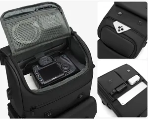 Waterproof anti-theft camera backpack large capacity multi-compartment travel bag