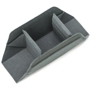 Felt camera insert bag, shockproof DSLR divider storage pouch for photography gear.