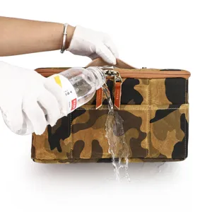 Waterproof Canvas Camera Bag DSLR SLR Camera Insert Padded Case Digital Photography Handbag Travel Outdoor