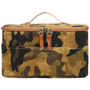 Camouflage DSLR Camera Storage Bag Waterproof Canvas Padded Insert Handbag for Photographers