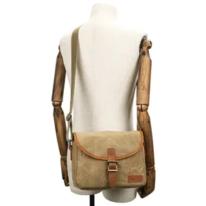 Vintage Canvas DSLR Camera Bag Waterproof Large Capacity Shoulder Crossbody Photography Bag For Digital Camera