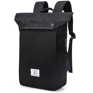 Men's large capacity waterproof Oxford cloth laptop backpack for outdoor business and travel use