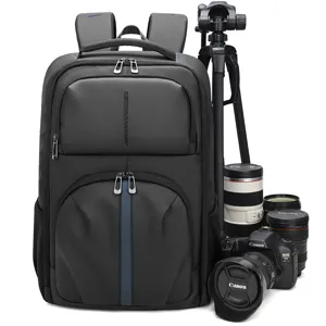 Waterproof Oxford Cloth Camera Backpack Large Capacity Multifunctional Photography Bag With Laptop Compartment
