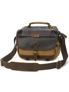 Retro Segeltuch DSLR Kamera Tasche Umhängetasche für Outdoor Fotografie und Ausrüstung