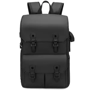 Waterproof anti-theft camera backpack large capacity black photography travel bag