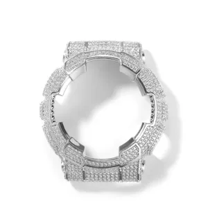 Luxe pavé diamant modifié métal montre lunette accessoire conçu pour série GA2100