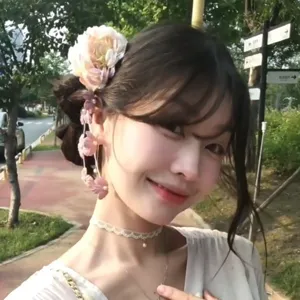 Traditional Chinese Style Hanfu Fabric Flower Hair Clip With Hanging Tassel Artificial Pearl Japanese Kimono Hairpins Fairy Core Side Clip For Travel Photography Women