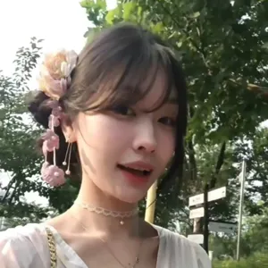 Japanese style hair clip tassel floral hair accessory for women hanfu photo outdoor