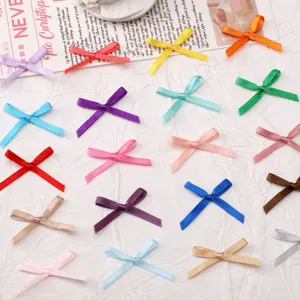 Mini Fiocchi in Nastro per Accessori Fai-da-te Colorati Fiocchi in Raso di Poliestere per Decorazione Capelli Confezioni Regalo