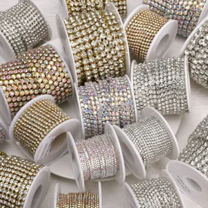 Rhinestone chain cup chain close chain DIY phone case nail art apparel decoration accessories