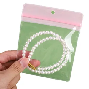 Bolsa de sellado de joyas transparente embalaje portátil de estilo niña para pulsera