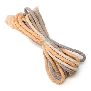 3.5mm colorful braided hemp rope DIY handmade keychain pendant accessory material.
