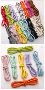 6mm colorful PU braided leather rope for handmade DIY bracelets keychains jewelry making