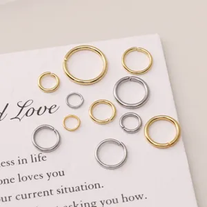 Stainless Steel Open Jump Rings For DIY Jewelry Making Findings Necklace Bracelet Connection Silver Gold Plated Accessories