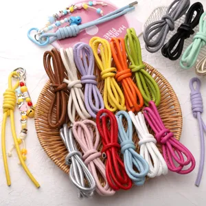 PU Braided Cord Faux Leather Rope DIY Jewelry Making Cord For Bracelet Necklaces Keychains Craft Supplies