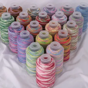 Starry Sky Gradient Cotton Cord DIY Weaving Rope For Necklace Bracelet Handmade Jewelry Making Craft Supplies