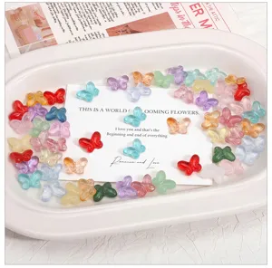 Kleurrijke glas vlinder kralen voor DIY handgemaakte armbanden kettingen sieraden accessoires